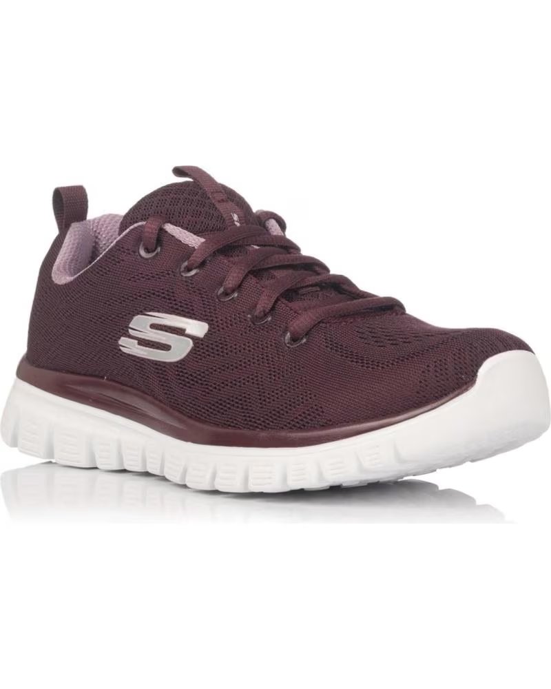 SKECHERS SNEAKERS MUJER GRACEFUL BURDEOS 12615 ROJO