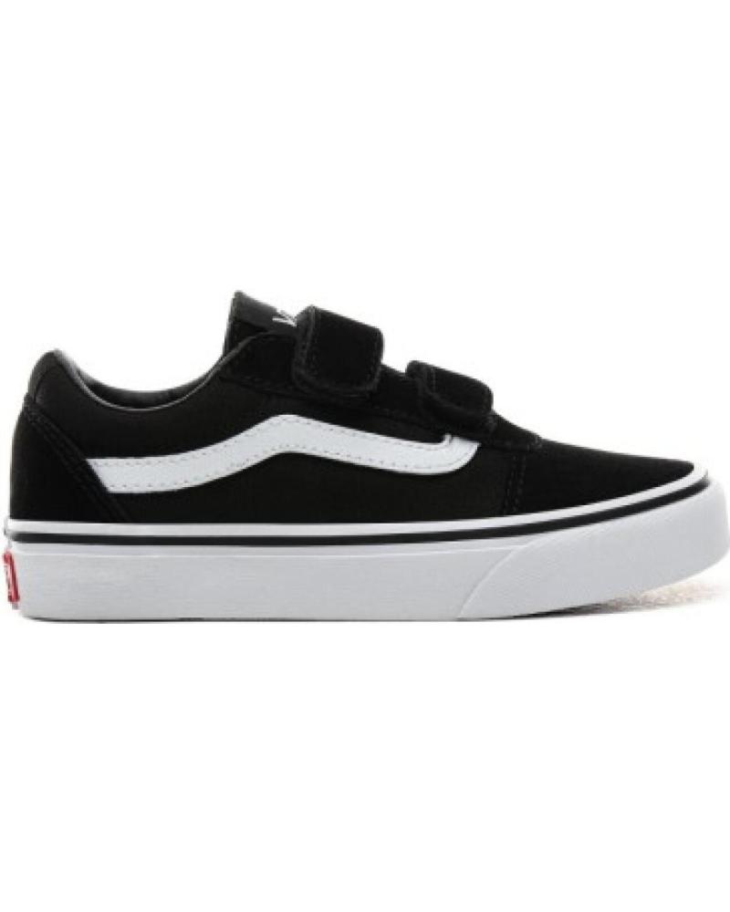 Sapatilhas de Menina e Menino vans off the wall VANS WARD V SUEDE CANVAS LONA BB NEGRO - 20 IJU