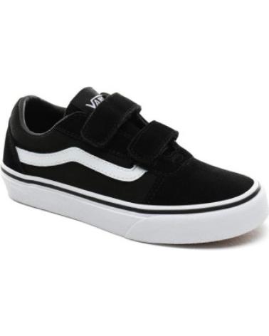 Sapatilhas de Menina e Menino vans off the wall VANS WARD V SUEDE CANVAS LONA BB NEGRO - 20 IJU