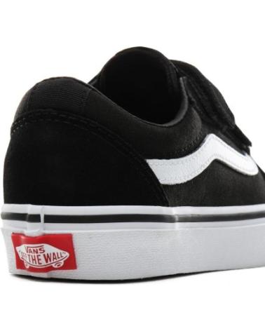 Sapatilhas de Menina e Menino vans off the wall VANS WARD V SUEDE CANVAS LONA BB NEGRO - 20 IJU