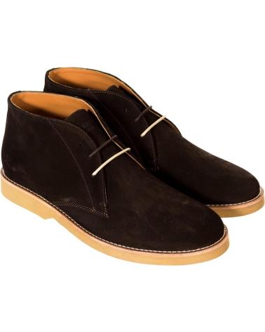 Zapatos de Hombre HACKETT LONDON ZAPATO ABOTINADO CON SUELA DE CAUCHO HMS20444 HOMBRE MARRóN OSCURO