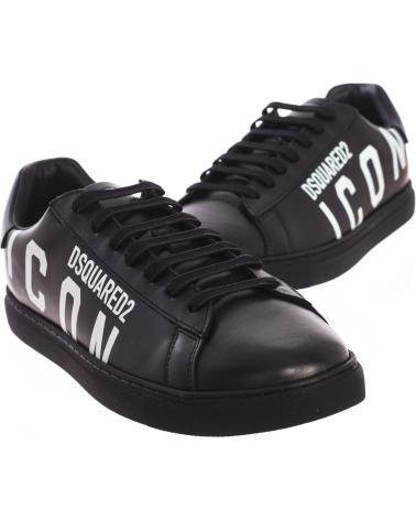Zapatillas deporte de Hombre DSQUARED2 ZAPATILLAS DEPORTIVAS NEW TENNIS SNM0005-01503204 HOMBRE NEGRO