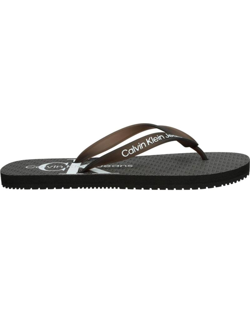 Zehansandalen für Herren CALVIN KLEIN YM0YM00952 0GM NEGRO