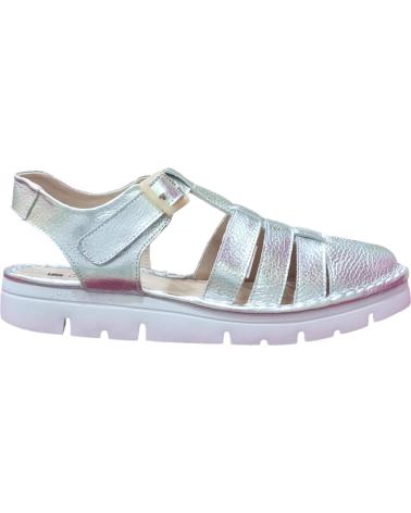 Sandalias de Mujer JOSE SAENZ CANGREJERA PIEL PLATA METAL PLATA