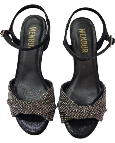 Sandalias de Mujer MENBUR SANDALIAS DE FIESTA MUJER MODELO 24708M COLOR NEGRO BLACK