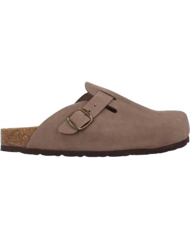 Sandalias de Mujer YOKONO ZUECOS MULES NOBUCK TABACO