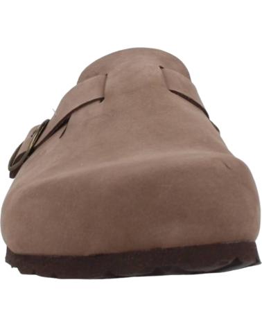 Sandalias de Mujer YOKONO ZUECOS MULES NOBUCK TABACO