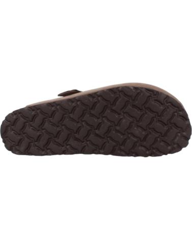 Sandalias de Mujer YOKONO ZUECOS MULES NOBUCK TABACO