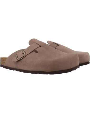 Sandalias de Mujer YOKONO ZUECOS MULES NOBUCK TABACO