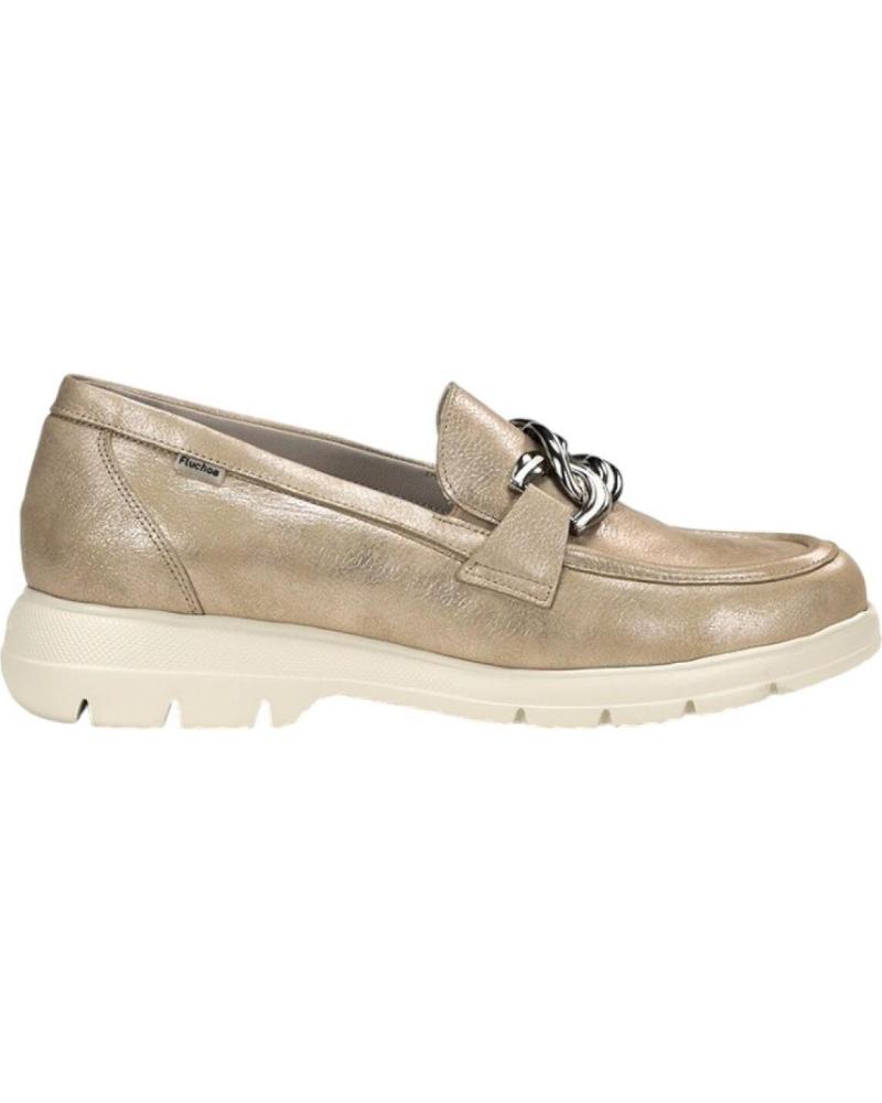 Zapatos de Mujer fluchos MOCASIN CONFORTABLE LAGUNA PLATINO