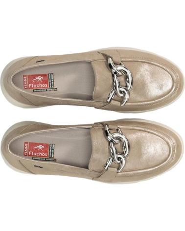 Zapatos de Mujer fluchos MOCASIN CONFORTABLE LAGUNA PLATINO