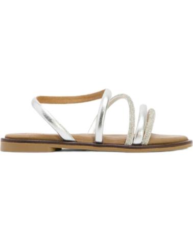 Sandalias de Mujer PORRONET 3010 SANDALIAS DE MUJER PLATA PIEL PLATA