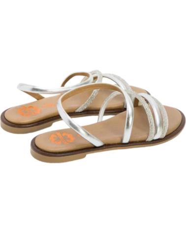 Sandalias de Mujer PORRONET 3010 SANDALIAS DE MUJER PLATA PIEL PLATA