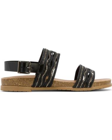 Zapatos de Mujer porronet SANDALIAS PLANAS 3019 MUJER NEGRO NEGRO