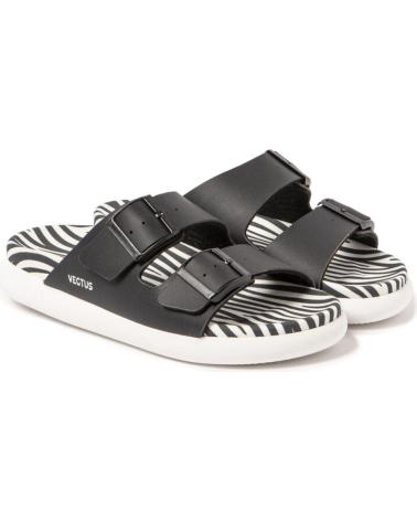 Woman Zapatillas deporte vegtus TANAMI STRIPES WHITE - BLACK WHITE - BLACK