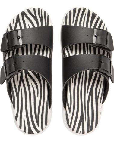 Woman Zapatillas deporte vegtus TANAMI STRIPES WHITE - BLACK WHITE - BLACK