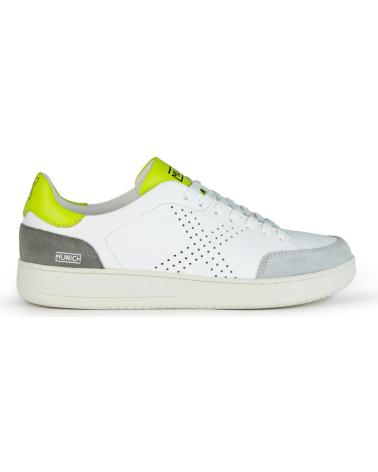Deportivas de Mujer y Hombre MUNICH X-COURT 8837007 BLANCO-AMARILLO