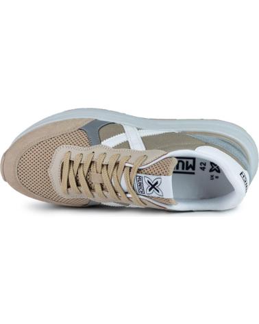 Sneaker für Damen und Herren MUNICH DEPORTIVO CASUAL DE CORDONERAS DE SERRAJE Y TELA CON SUELA BEIG