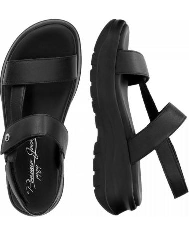 Sandalias-De-Mujer-PANAMA-JACK-NOOR-B1-PIEL-NEGRA-NEGRO