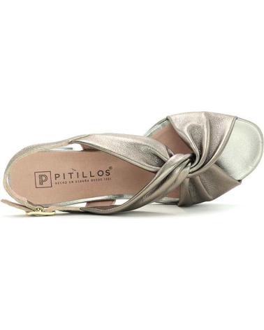 Chaussures pour Femme PITILLOS SANDALIAS DE TACON 5692 MUJER BRONCE MARRóN