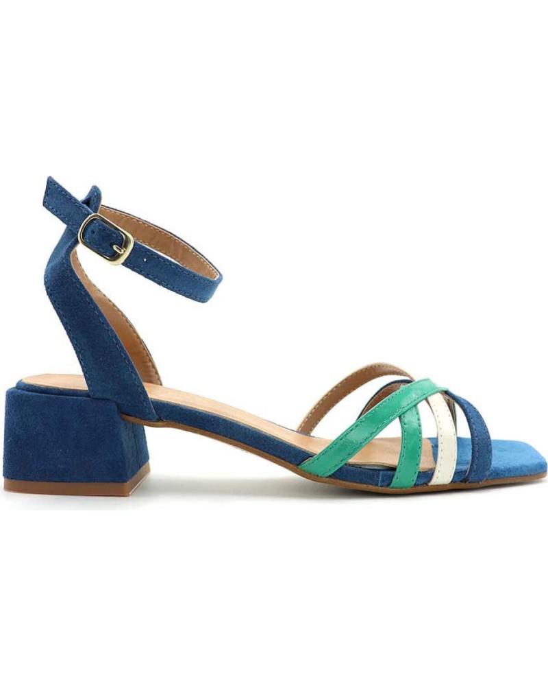 Sandalias de Mujer MERISSELL SANDALIA TIRAS 8569 AZUL - MARFIL - VERDE