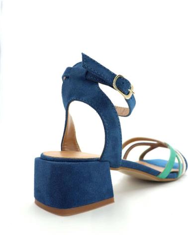 Sandalias de Mujer MERISSELL SANDALIA TIRAS 8569 AZUL - MARFIL - VERDE
