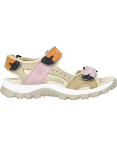 Sandali per Donna CORONEL TAPIOCCA SANDALIAS PLANAS T660 MUJER BEIG BEIGE