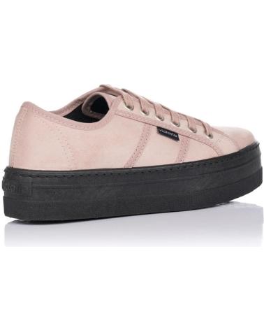 VICTORIA BARCELONA 109205 - RECYCLED SUEDE-EFFECT PLATFORM SNEAKERS NUDE BEIGE NUDE