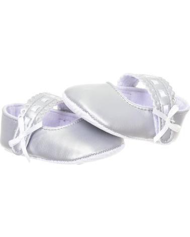Bebé-De-Niña--ZAPATOS-FLEXIBLES-CON-CIERRE-DE-TIRA-DE-VELCRO-C-4-BEBE-PLATEADO