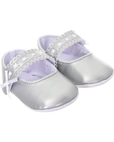 Bebé-De-Niña--ZAPATOS-FLEXIBLES-CON-CIERRE-DE-TIRA-DE-VELCRO-C-4-BEBE-PLATEADO