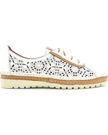 Zapatos de Mujer ERASE INGLES CALADO 016102 BLANCO