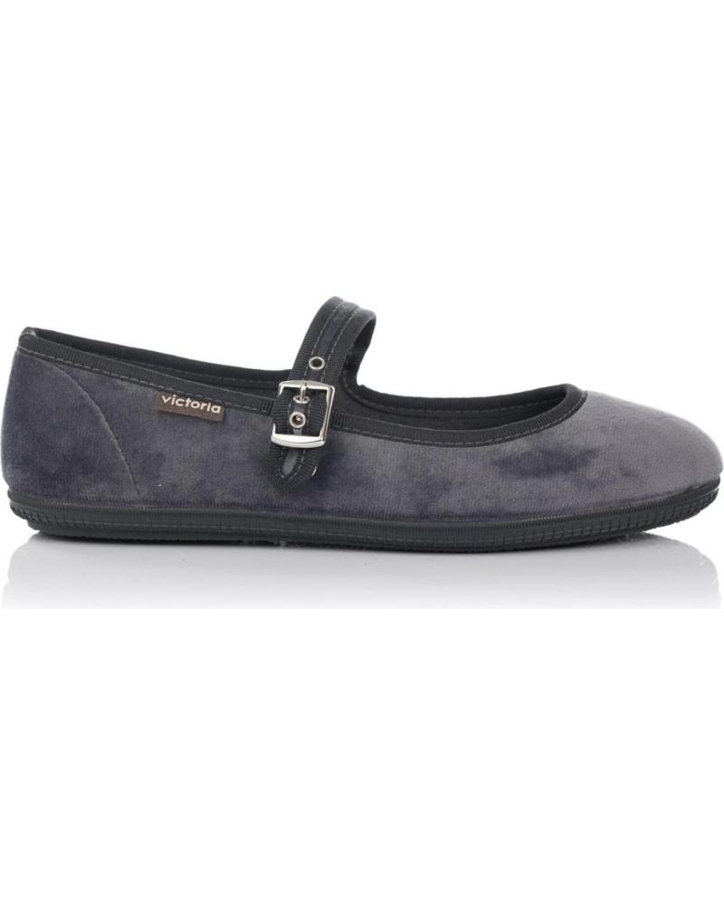 Bailarinas de Niña VICTORIA BAILARINA ODA MERCEDES TERCIOPELO 104913 GRIS