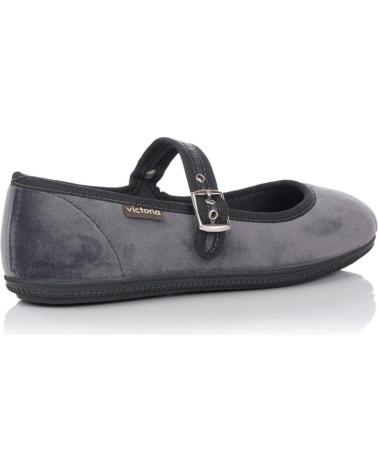 Bailarinas de Niña VICTORIA BAILARINA ODA MERCEDES TERCIOPELO 104913 GRIS