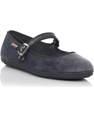 Bailarinas de Niña VICTORIA BAILARINA ODA MERCEDES TERCIOPELO 104913 GRIS