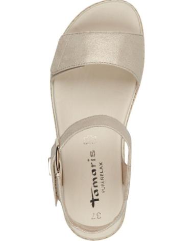 Sandalias de Mujer TAMARIS SANDALIA CON VELCRO AJUSTABLE PARA MUJER DE 179 CHAMPAGNE