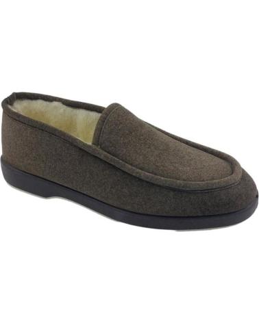 Calzado de casa de Hombre norteÑas ZAPATILLAS OTONO INVIERNO NORTENAS LANA LISO MARRON 28-527 MARRON