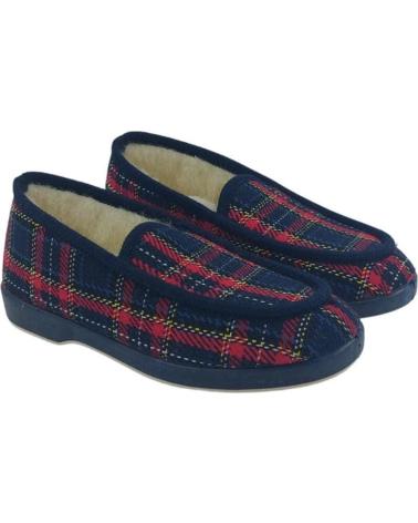 Calzado-De-Casa-De-Mujer-NORTEÑAS-ZAPATILLAS-OTONO-INVIERNO-NORTENAS-CUADROS-69-626-MARINO