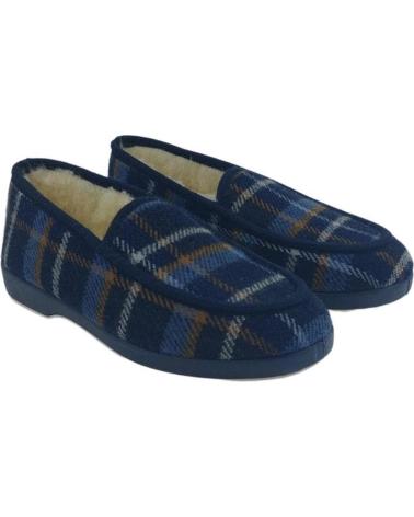 Calzado-De-Casa-De-Hombre-NORTEÑAS-ZAPATILLAS-OTONO-INVIERNO-NORTENAS-CUADROS-68-527-MARINO