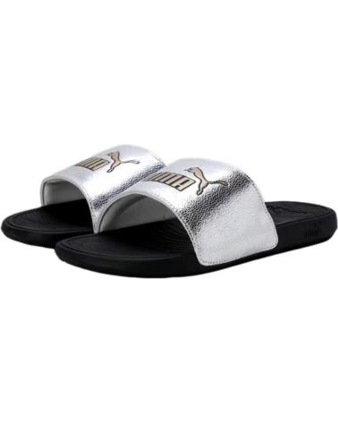 Chanclas-De-Mujer-PUMA-CHANCLA-MUJER-METALLIC-395395-NEGRO