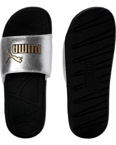 Chanclas-De-Mujer-PUMA-CHANCLA-MUJER-METALLIC-395395-NEGRO