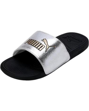 Chanclas-De-Mujer-PUMA-CHANCLA-MUJER-METALLIC-395395-NEGRO