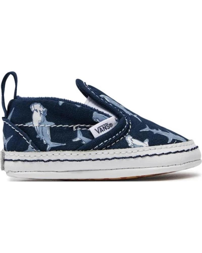 Sportif pour Fille et Garçon VANS OFF THE WALL ZAPATILLAS SIN SUELA VANS SLIP-ON V CRIB AZUL