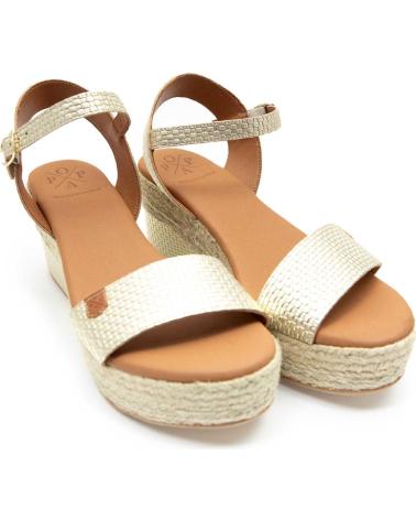 Sandali per Donna POPA CB30401 103 ARAMBOL TRELAM ORO TRECCIA