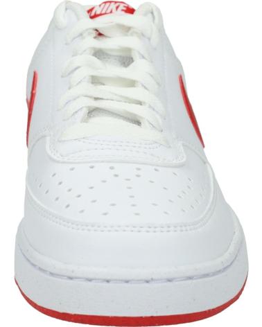 NIKE COURT VISION LOW NEXT NATURE HF1744-101 WHITE-RED SNEAKERS BLANCO-ROJO