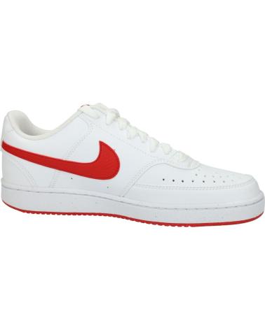 NIKE COURT VISION LOW NEXT NATURE HF1744-101 WHITE-RED SNEAKERS BLANCO-ROJO