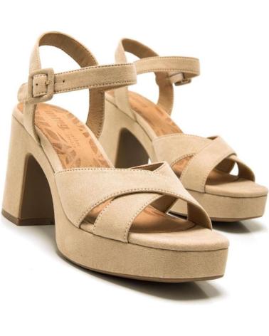MTNG SANDALI CON TACCO BRITT E PLATEAU BEIGE MARRóN