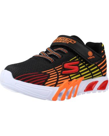 Sportivo per Bambino SKECHERS ZAPATILLAS NINO MODELO FLEX-GLOW ELITE COLOR NEGRO BKMT