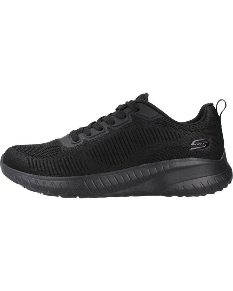 SKECHERS ZAPATILLAS MUJER MODELO BOBS SQUAD COLOR NEGRO BBK