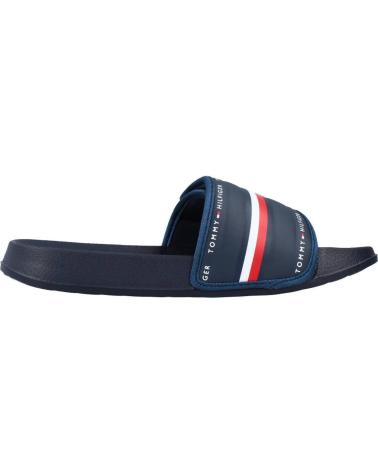 TOMMY HILFIGER CIABATTA MAXI VE POOL SLIDES NAVY BLUE AZUL