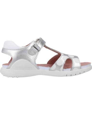 Sandalias de Niña y Niño BIOMECANICS METALCRIS Y ESTAMPADO BLANCO